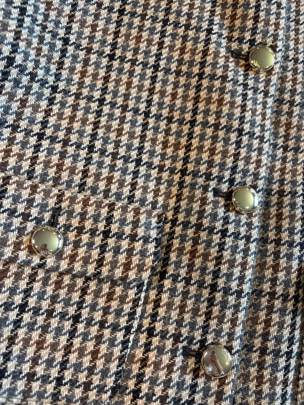 Maje Women's Houndstooth Tweed Jacket Size 40