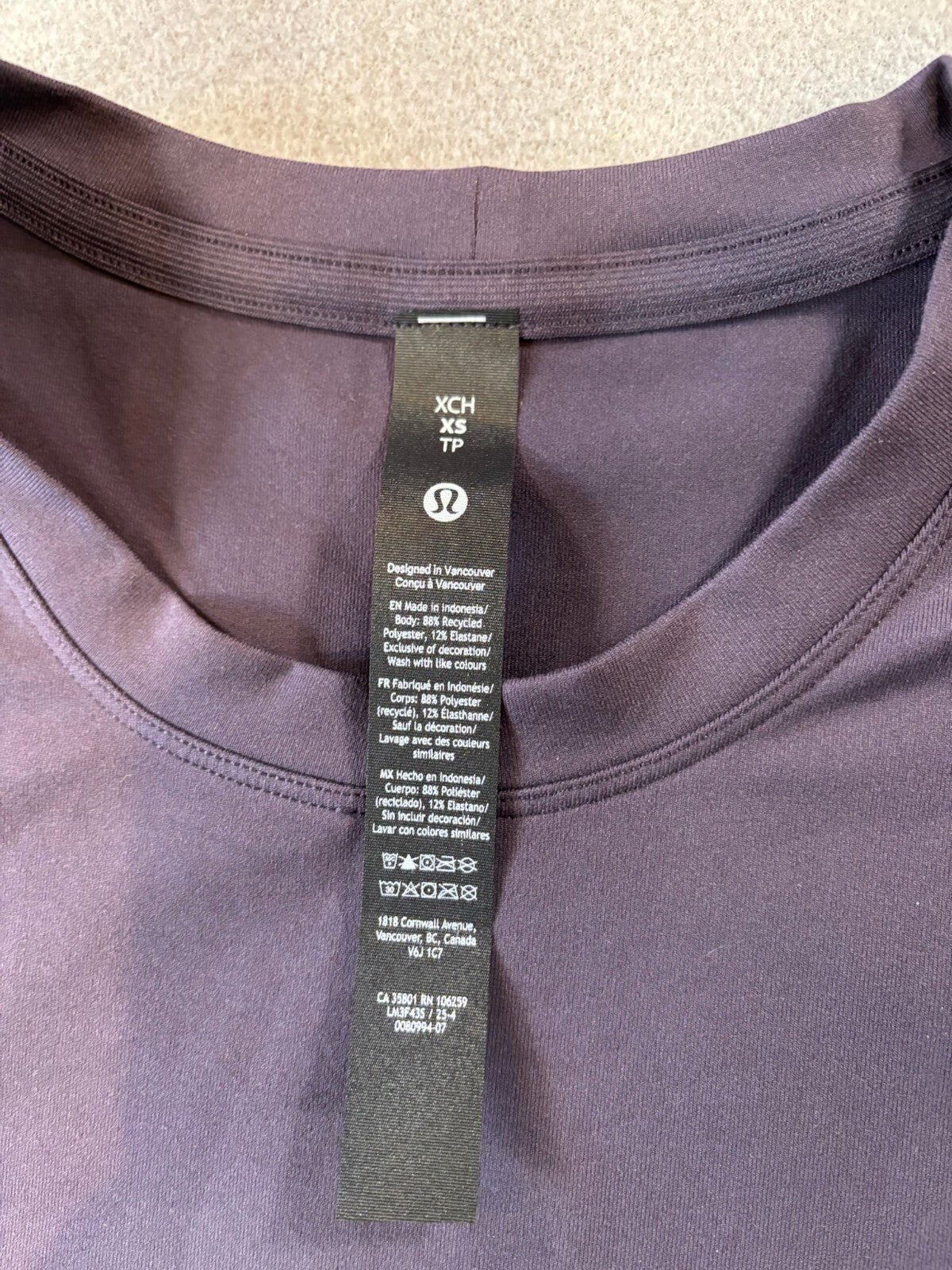 Lululemon Men's Short Sleeve Crew Neck T-Shirt XS