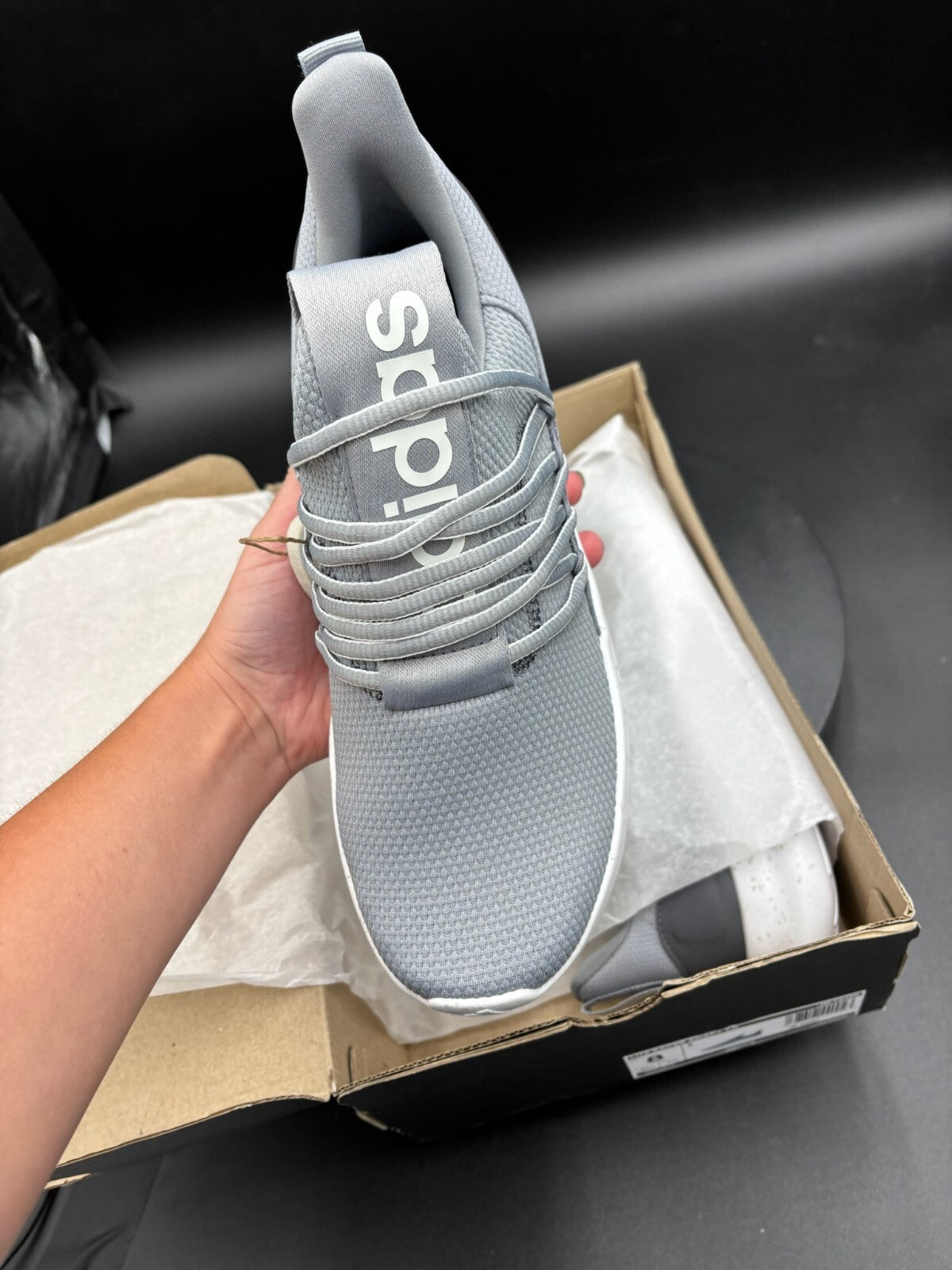 Adidas Lite Racer Adapt 7.0 Grey Men's Shoes US 8