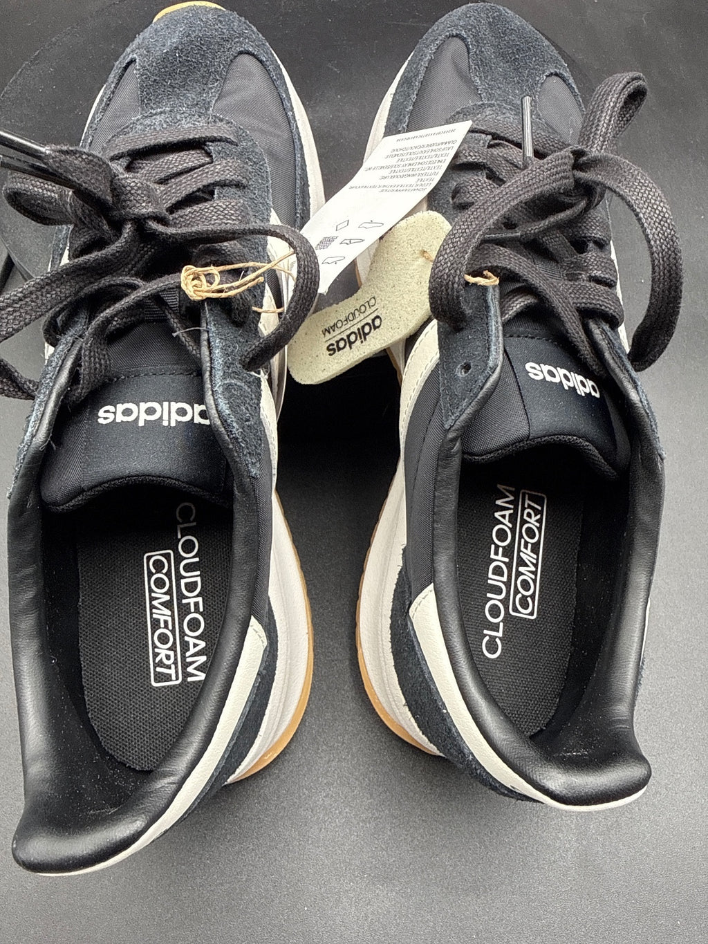 Adidas RUN 70s 2.0 Men's Running Shoes Size 8.5 Black White
