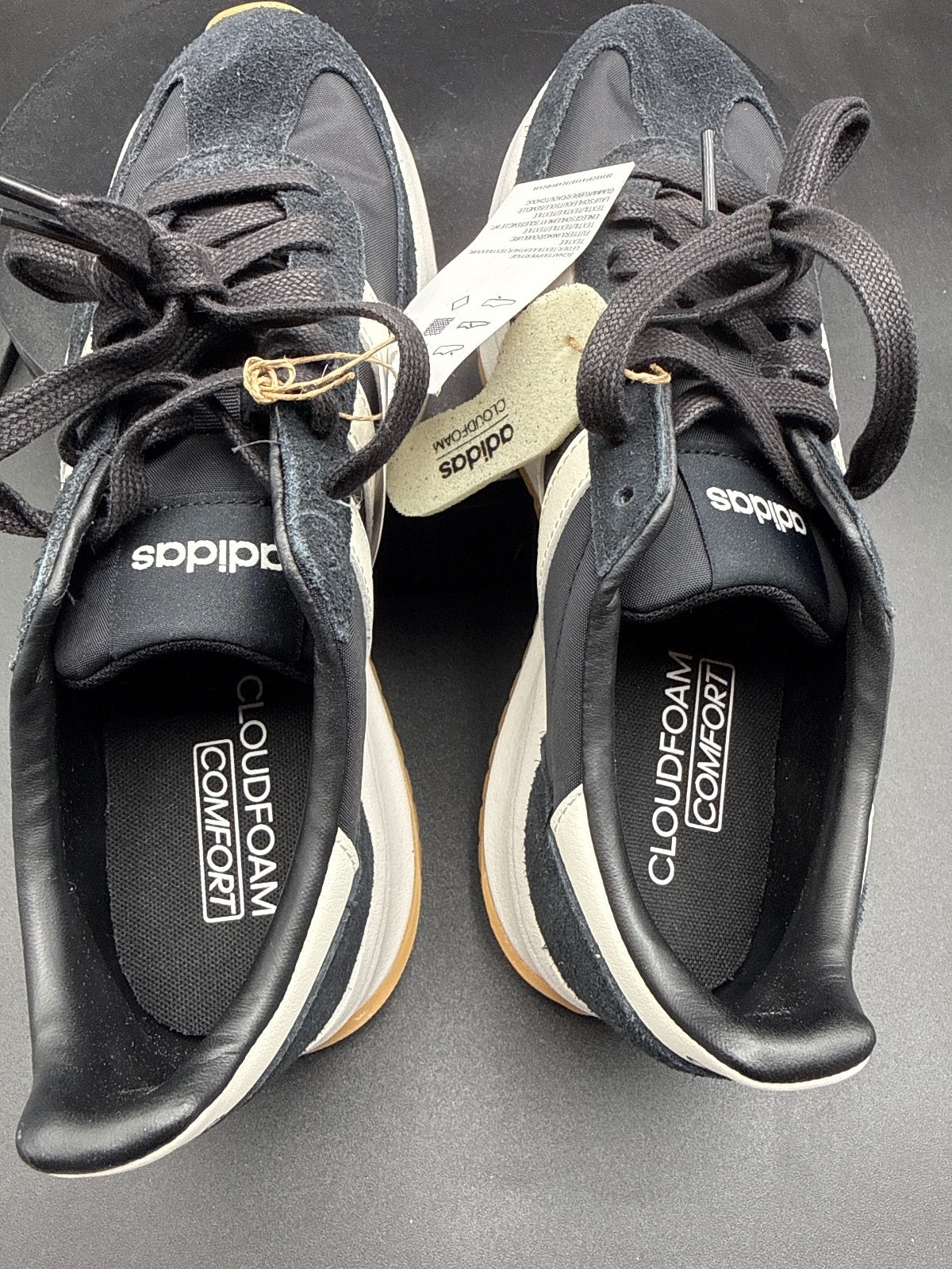 Adidas RUN 70s 2.0 Men's Running Shoes Size 8.5 Black White