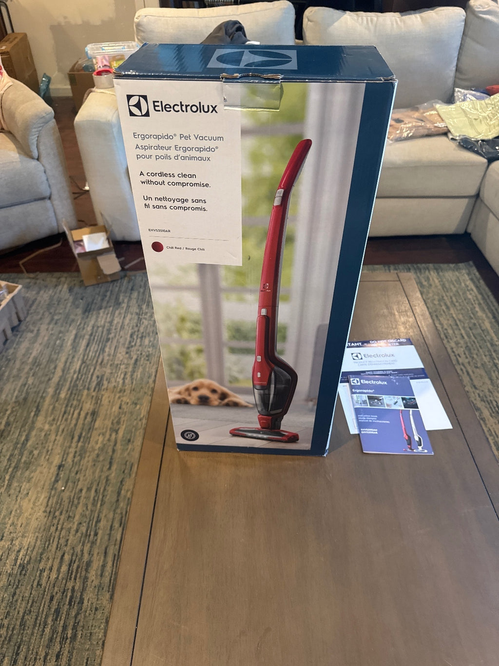 Electrolux Ergorapido Pet Cordless Vacuum Cleaner - Red