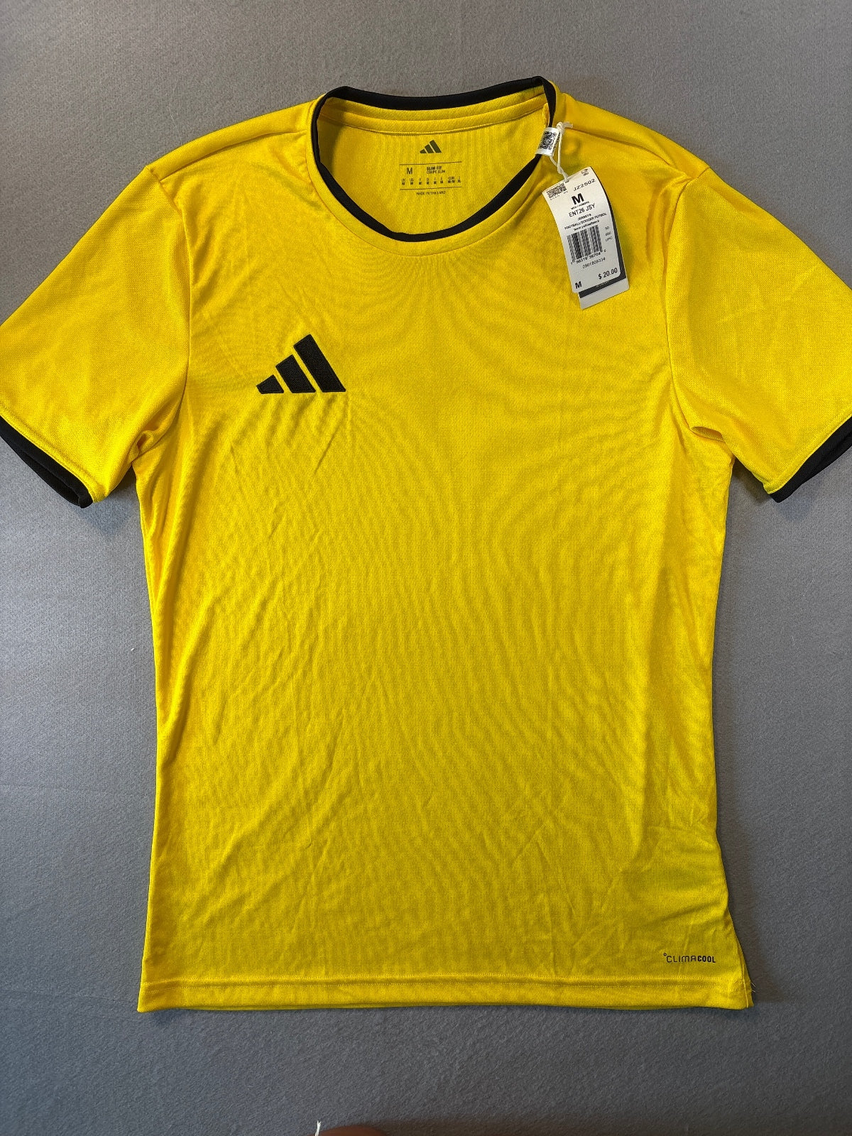 adidas Men's ENT26 JSY Football/Soccer Jersey Team Yellow M