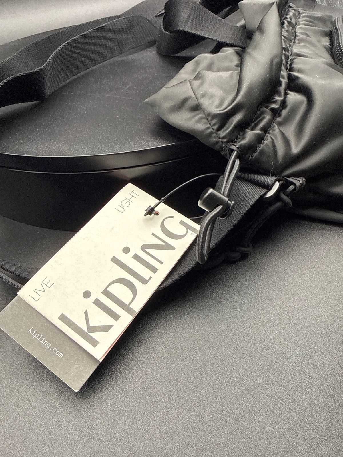 Kipling Black Lightweight Crossbody Bag with Adjustable Strp