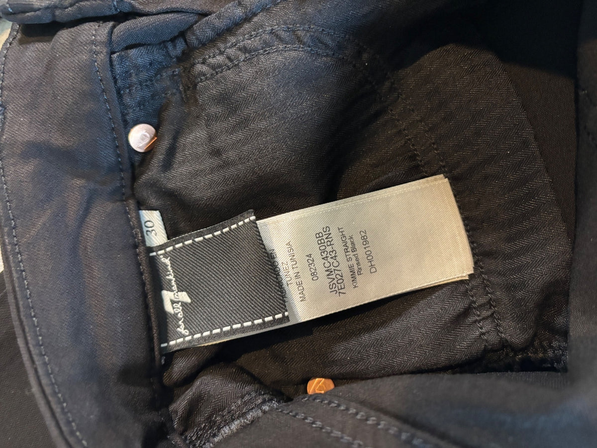 7 for all Mankind Rag & Bone Black Slim Fit Jeans Size 30