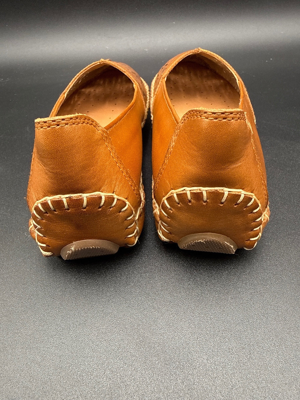 Pikolinos Jerez 578-4976 Brandy Leather Flats Womens US 7