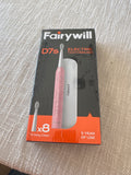 Fairywill D7s Electric Toothbrush with 8 Brush Heads and 5 Cleaning Modes, Pink