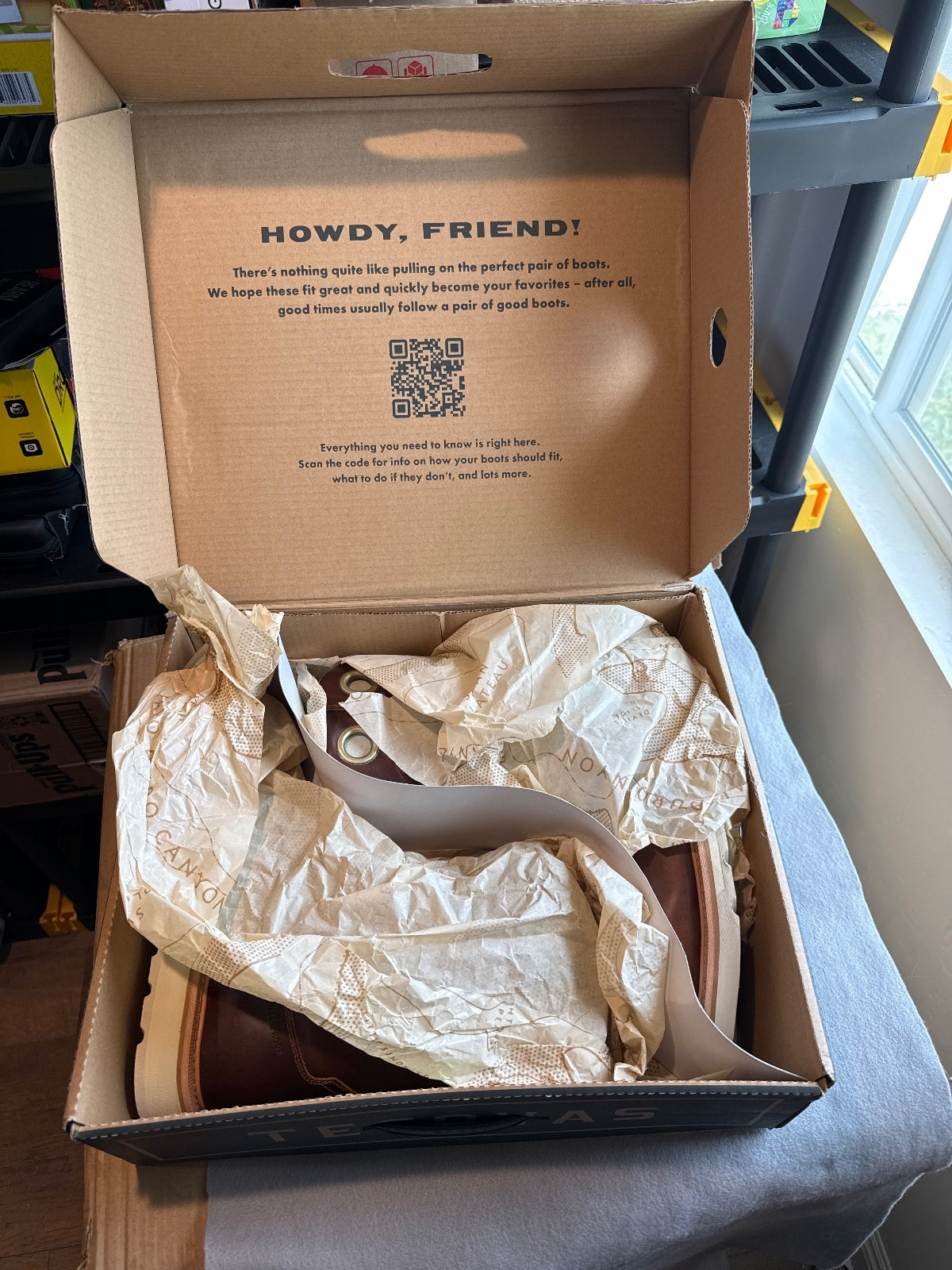 Tecovas Brown Leather Work Boots Size 11D