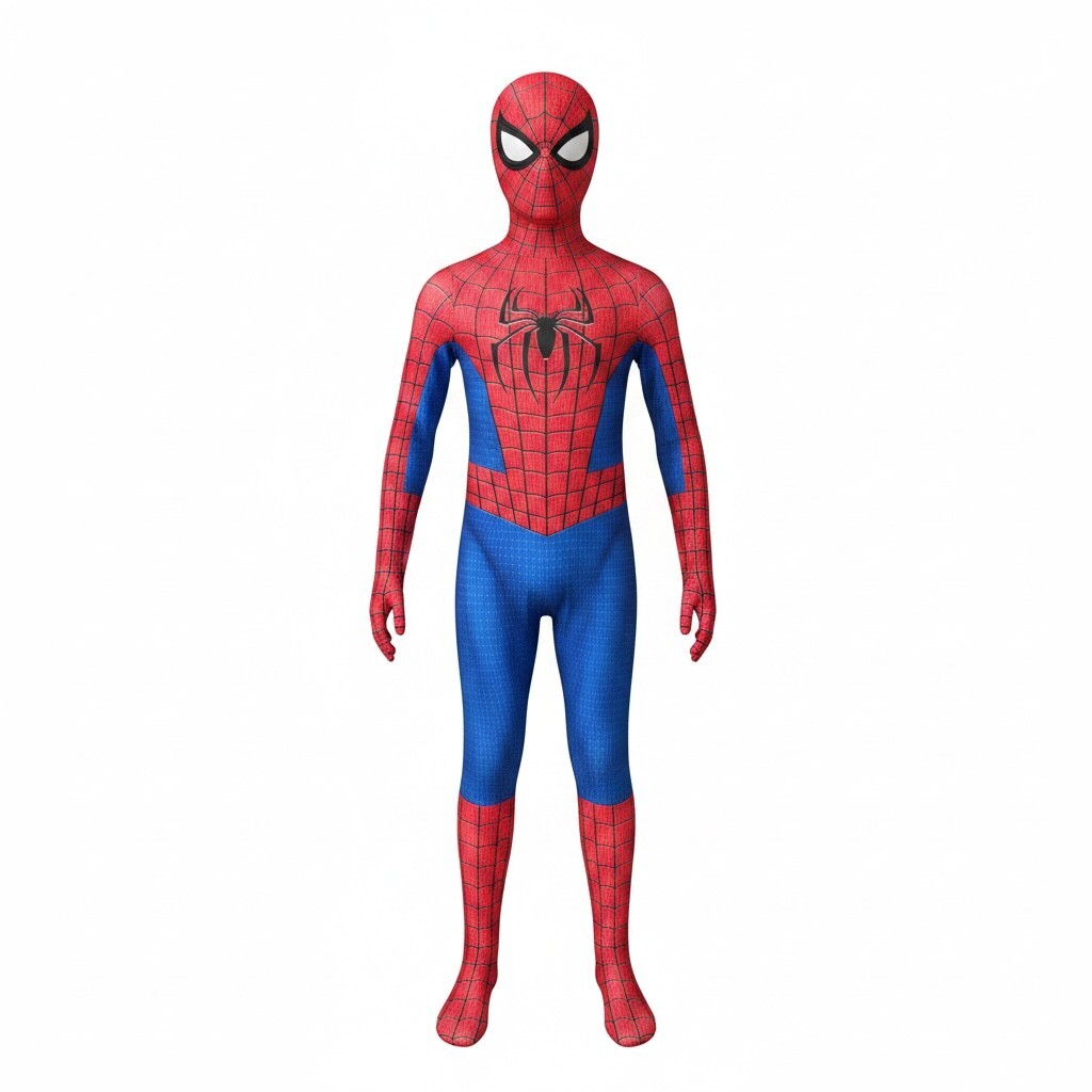 Spider-Man Kids Costume Full Body Suit with Mask