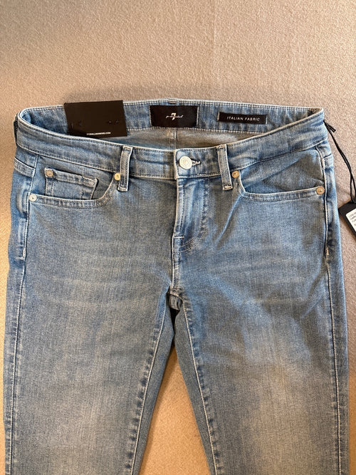 7 For All Mankind Low Skinny Iceflow Jeans Size 27