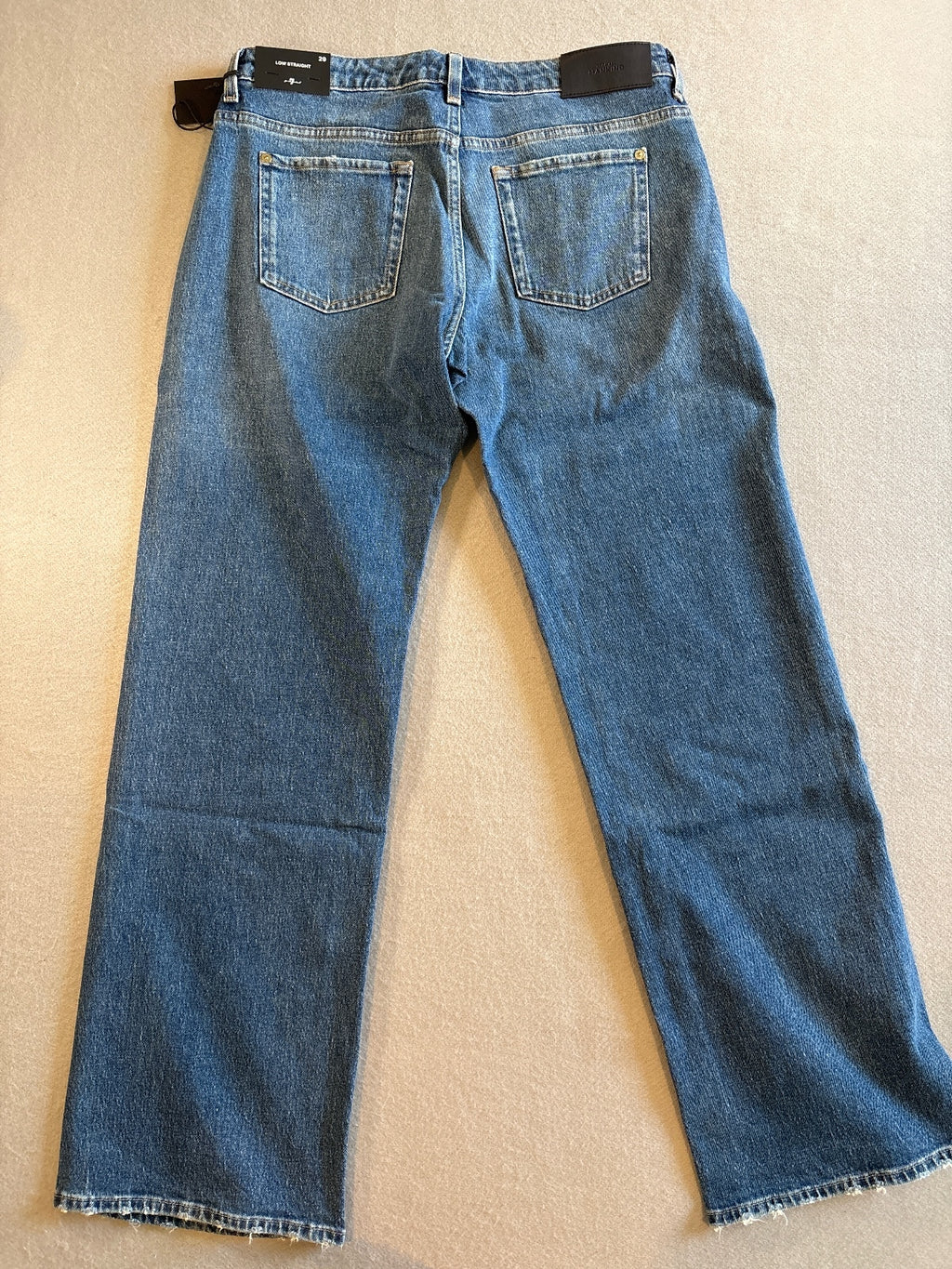 7 For All Mankind Low Straight Explorer Jeans Size 29