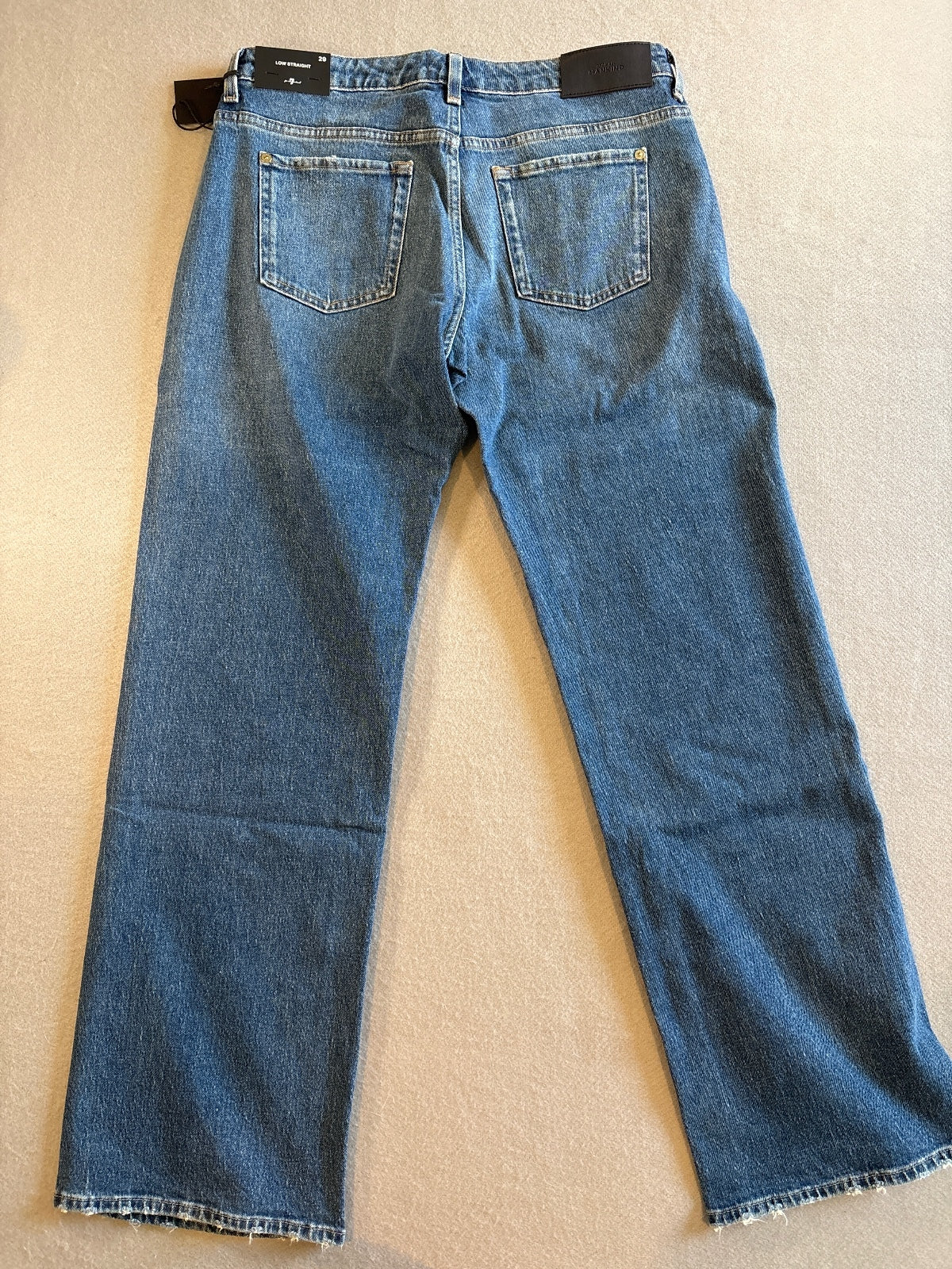 7 For All Mankind Low Straight Explorer Jeans Size 29