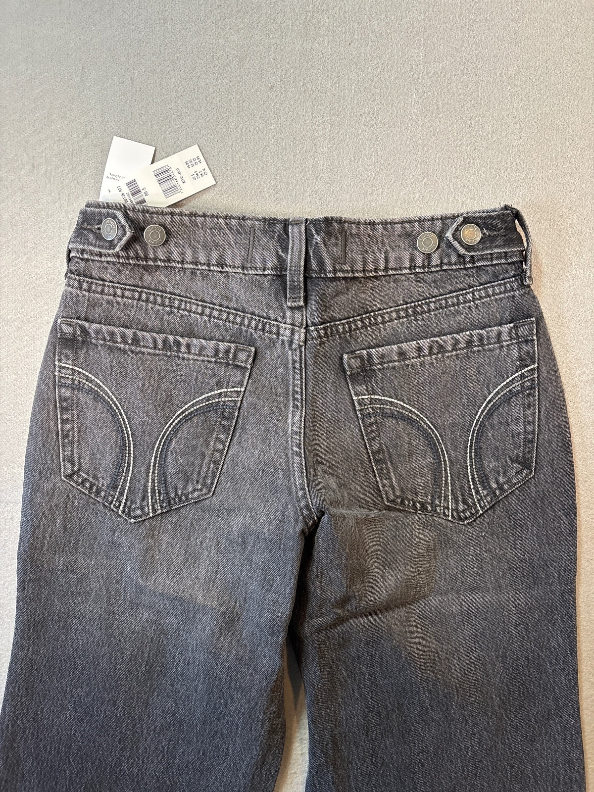 Hollister Low-Rise Baggy Jeans with Adjustable Waistband in