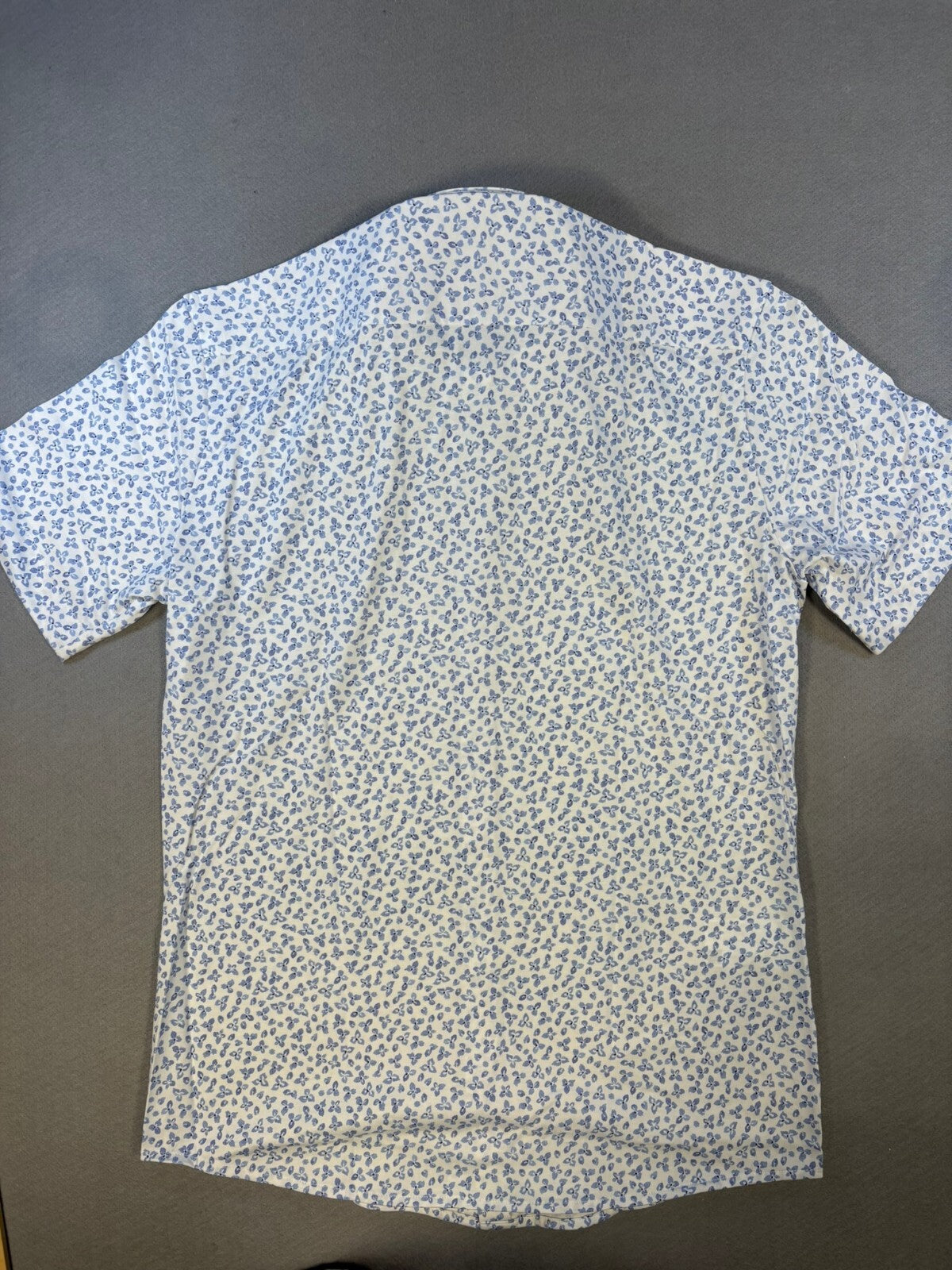 BOSS Slim Fit Short Sleeve Floral Print Button-Up Shirt - Size S