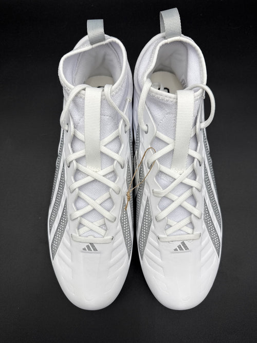 Adidas Adizero Football Cleats White Silver Size 11