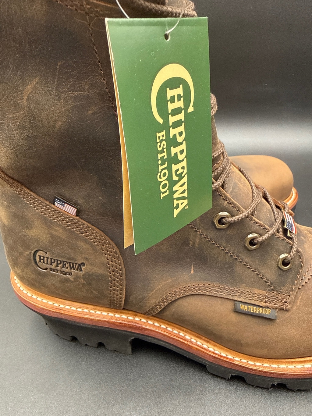 Chippewa Super Logger Steel Toe Boots Mens 11 E Waterproof