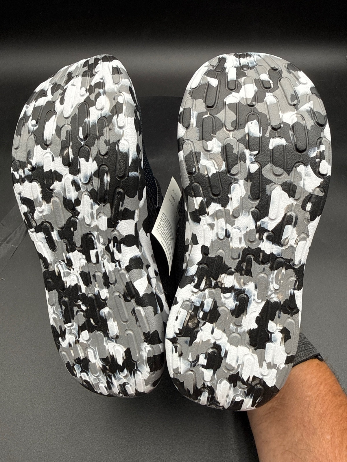 Adidas Lite Racer Adapt 7.0 K Kids Running Shoes Black Camo