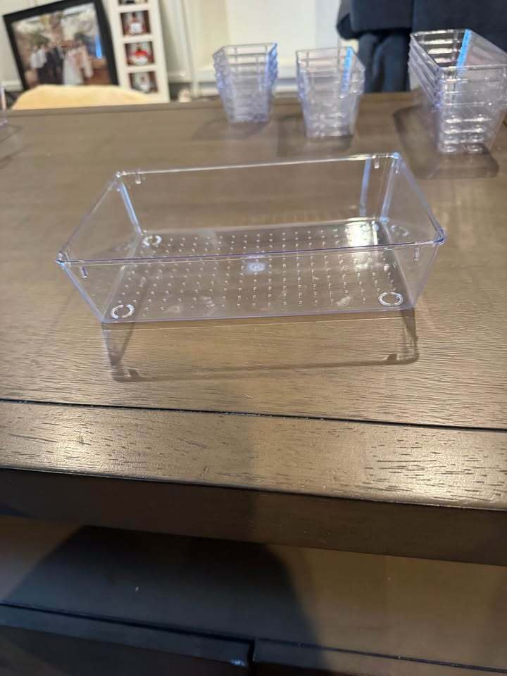 New 13 PCS Clear Plastic Drawer Organizer Set ( multiple sets available)