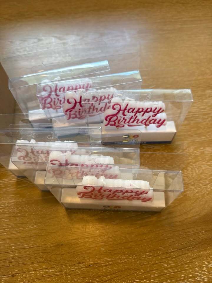 🎂 “Happy Birthday” Candle – Celebration Candle