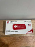 🧤 SafeSource Direct Nitrile Gloves – 100 Count | Size M