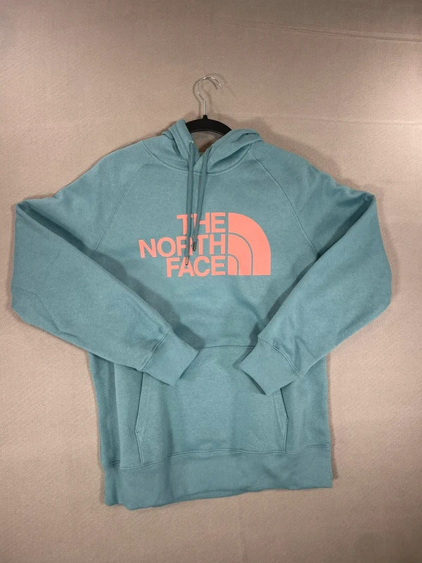 The North Face algae blue hoodie size M