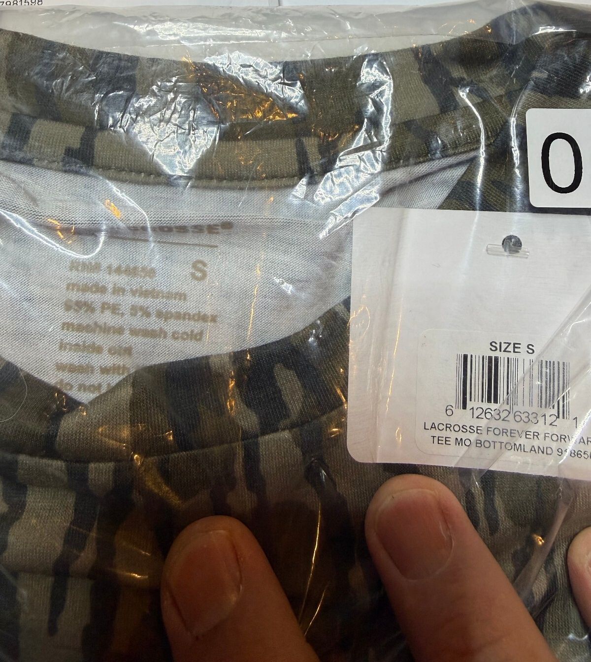 LaCrosse Men's Camouflage Short Sleeve T-Shirt Size Small