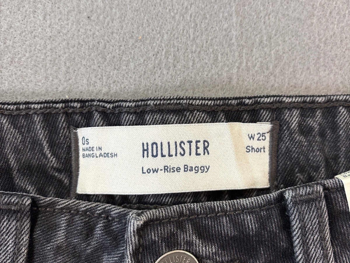 Hollister Low-Rise Baggy Jeans with Adjustable Waistband, W