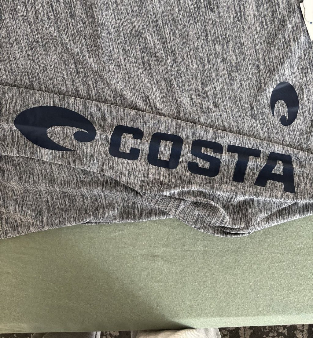 Costa Del Mar Technical Hooded Long Sleeve Shirt XL Gray